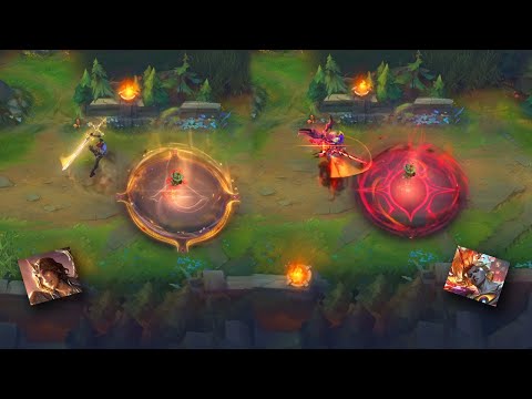 King Viego vs Soul Fighter Viego Skin Comparison - League of Legends