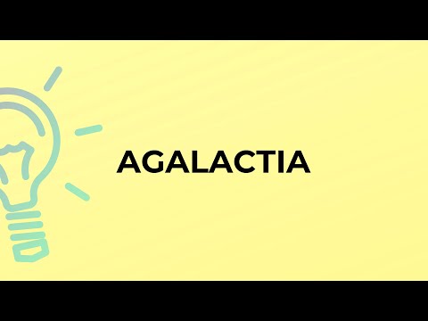 What is the meaning of the word AGALACTIA?