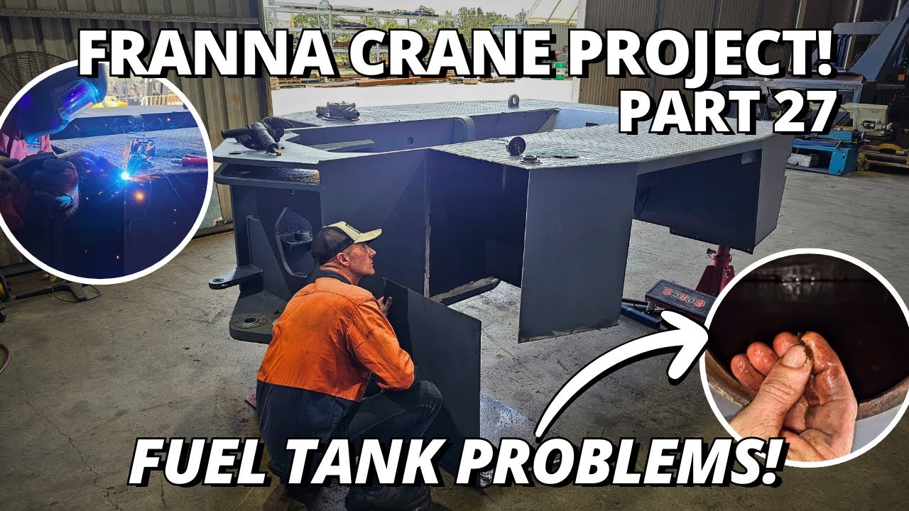 Rear Frame Upgrades Begin But We Find a FUEL TANK Problem! | Franna Crane Project | Part 27