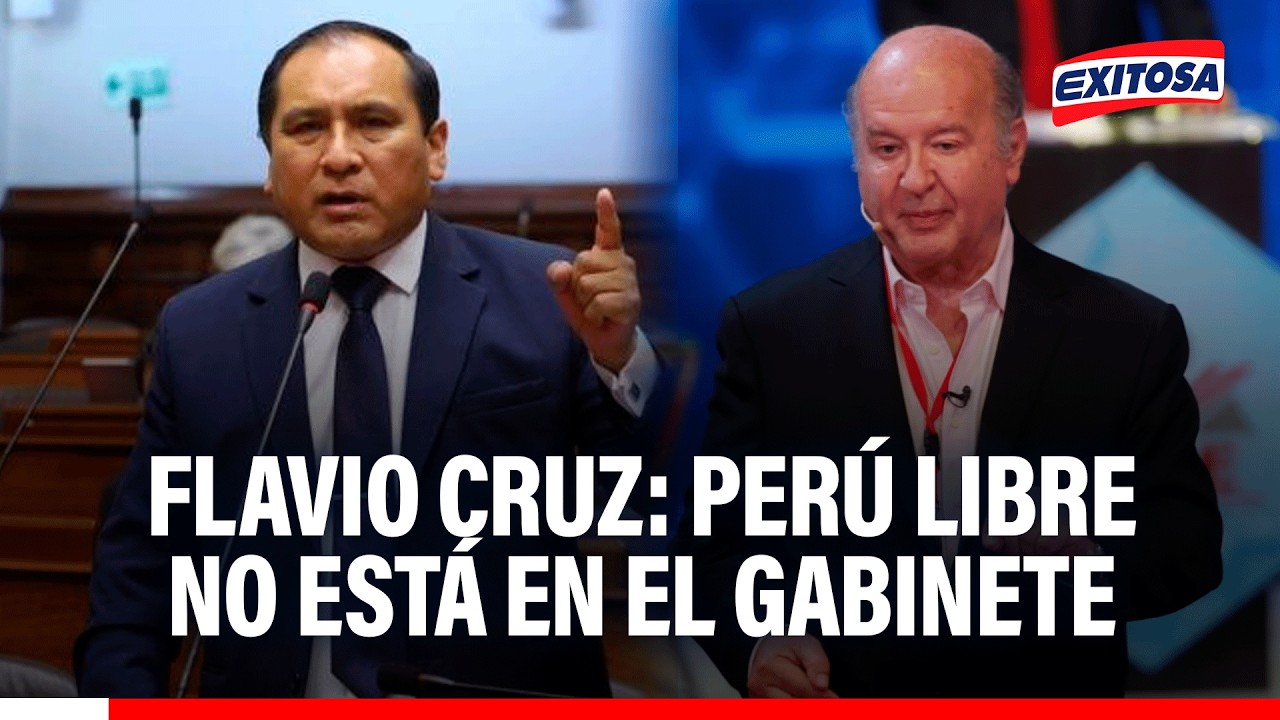 🔴🔵 Flavio Cruz rechaza afirmaciones de Hernando de Soto sobre presencia de Perú Libre en gabinete