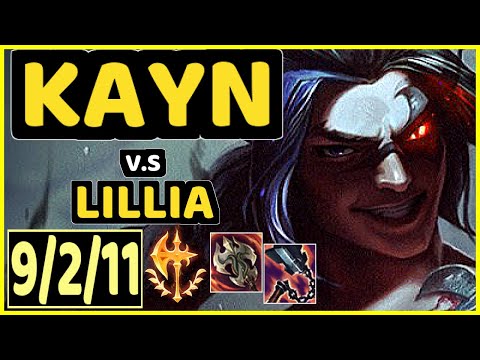 GUMAYUSI (KAYN) vs LILLIA - 9/2/11 KDA JUNGLE CHALLENGER GAMEPLAY - KR
