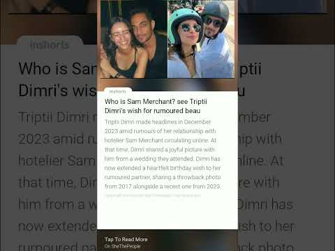 Tripti wish for rumoured beau ❤️🎉#triptiidimri#animal #love  #brithdaywish#sam #lovebirds #lovelife