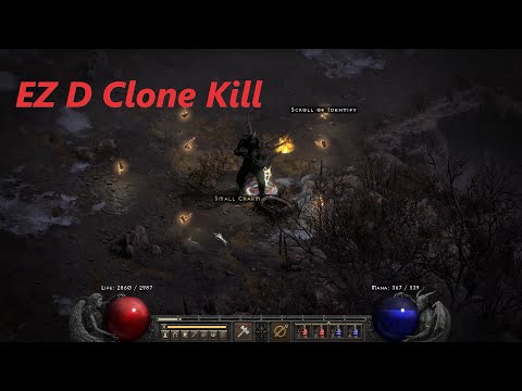 Noob friendly easy Diablo clone kill ANYONE CAN DO - Diablo 2 Resurrected