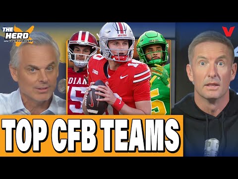 Colin Cowherd & Joel Klatt DEBATE NEW TOP 10 college football teams | THE HERD