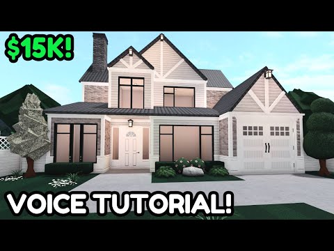 15k Modern Realistic Bloxburg House Build: 2 Story Tutorial *Pt 1*