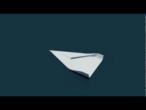 3Ds MAX Folding Paper Plane