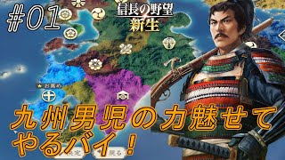 【信長の野望新生】最西から天下を目指せ！九州一の男　島津貴久天下取りに乗り出す！ｗ#01【上級】