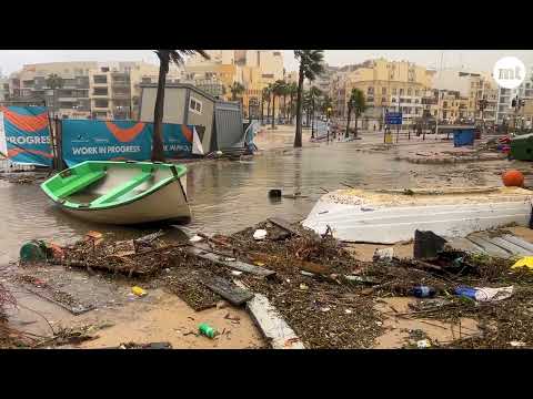 Storm Harry pummels Malta
