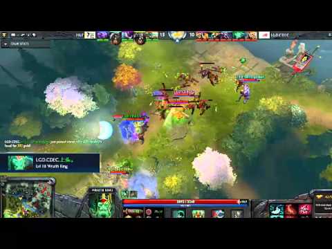 DOTA2 LGD.CDED crashes Hyper Glory Team - Game1, Premier i-League 2014, Aug 31