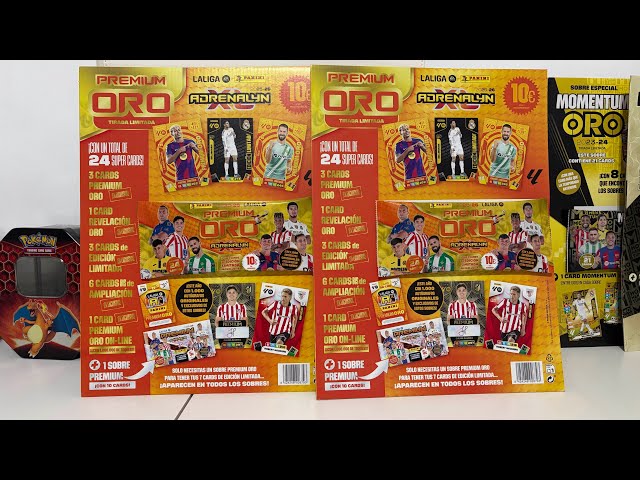 Vídeo relacionado con sobre Premium Oro + 5 Sobres Normales Liga 2026 Liga 25 26