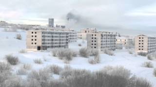 preview picture of video 'Воркута, Рудник, Зима 2014'