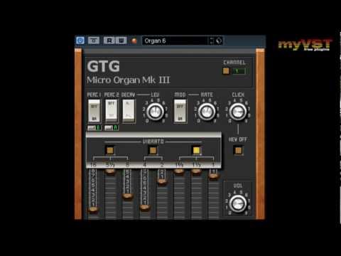 GTG Micro Organ Mk III - Free VST - myVST Demo