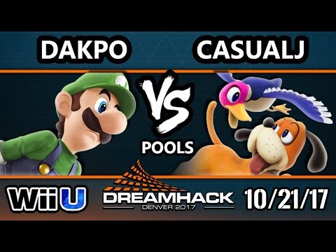 DHDEN17 Smash 4 - Dakpo (Luigi) Vs. CasualJ (Duck hunt) - Wii U Singles Pools