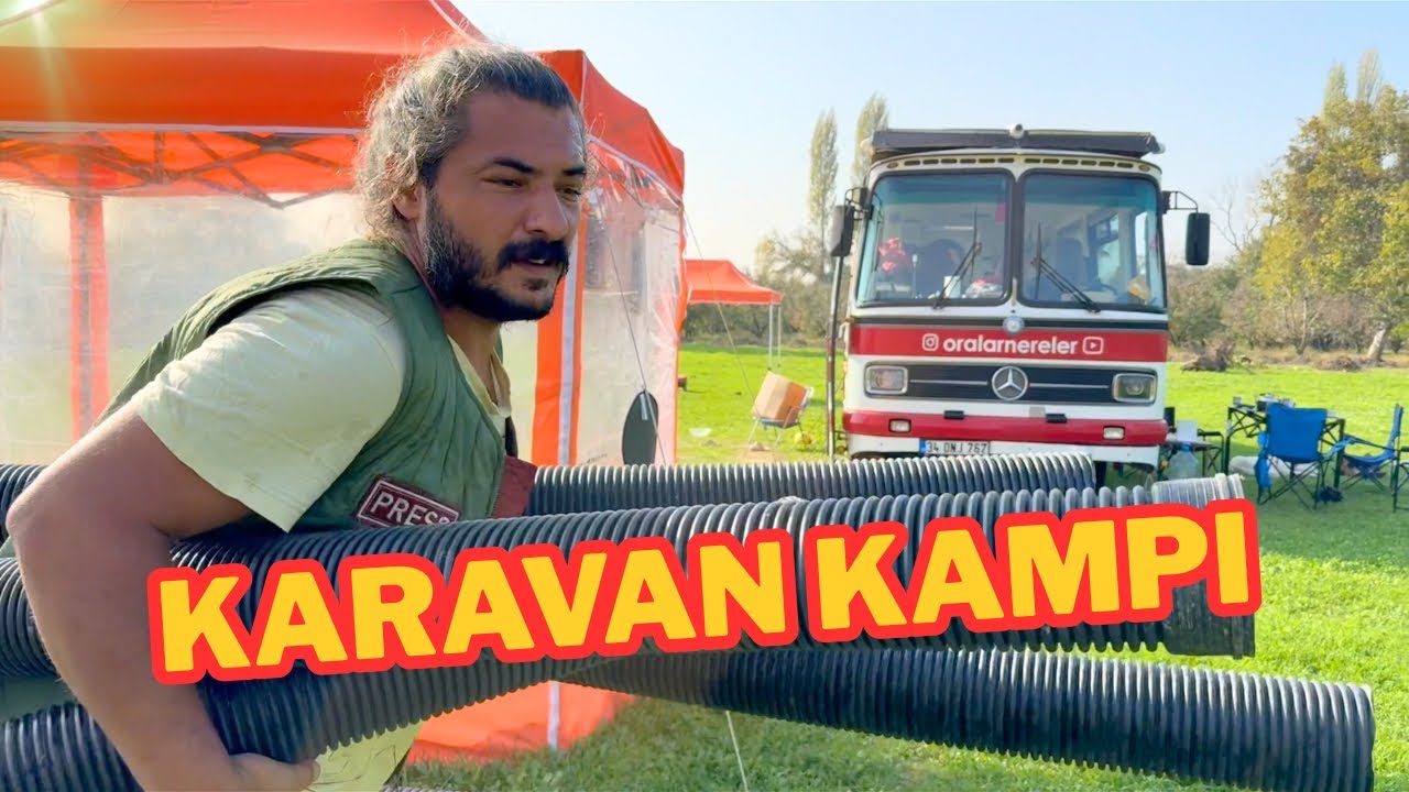 KARAVAN KAMPINDA KIŞA HAZIRLIK - KENDİ ATEŞ ÇUKURUMUZU YAPTIK