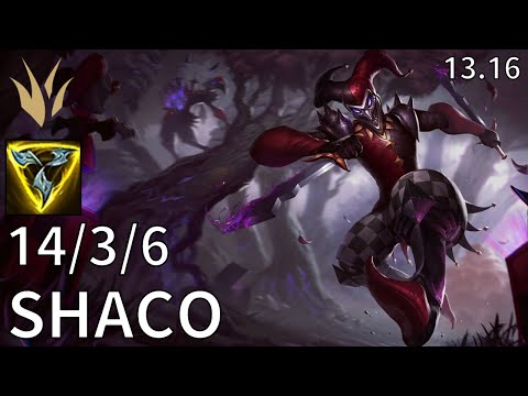 Shaco Jungle vs Fiddlesticks - EUW Diamond | Patch 13.16