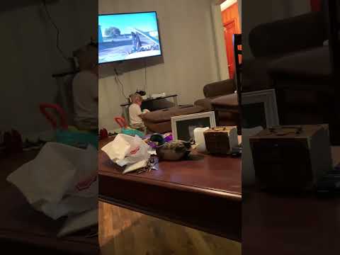 Chasing dada around the house #funmoments #taterbaby