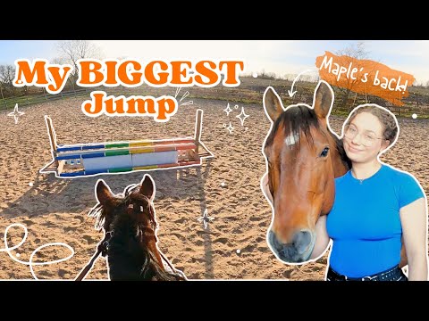 MY BIGGEST JUMP YET! | Horse Lesson Vlog