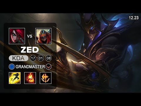 Zed vs Katarina Mid - EUW Grandmaster - Patch 12.23 Season 12