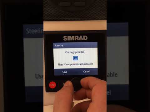 Simrad AP44 Dockside Menu Navigation