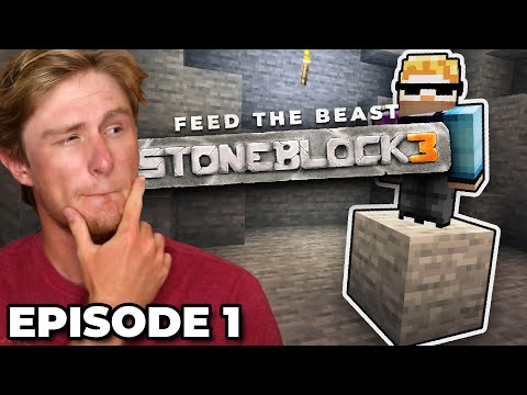 STONEBLOCK 3 MODPACK Ep 1 | Skyblock, But Underground