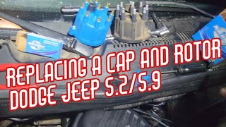 How to replace Distributor cap, rotor, and spark plug wires on a V8!