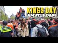 Kings Day 2024 Amsterdam Walking Tour 4K Koningsdag