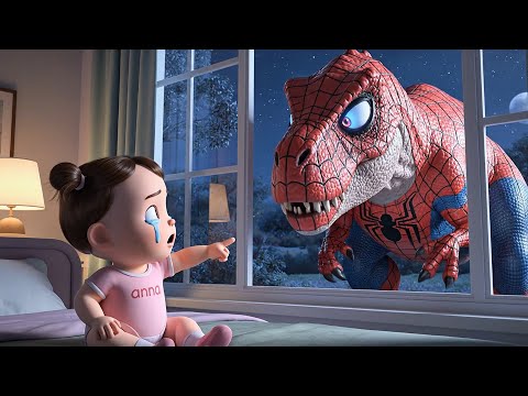 Dinosaur at the Window | Fun Dinosaur Song for Kids | Baby Anna Kids Songs