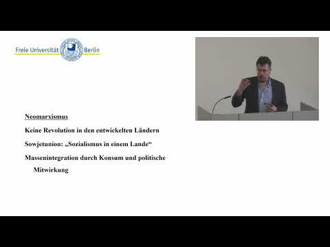 Die ältere Kritische Theorie 1 | Vorlesung 7 Moderne politische Theorie | Prof. Ladwig