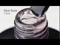 Couture Color Fiber Base Clear - nylon fiber gel polish base, transparent, 9 ml