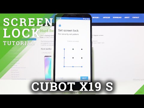 How to Set Up Locking Method in Cubot X19 S - Set Up Screen Lock