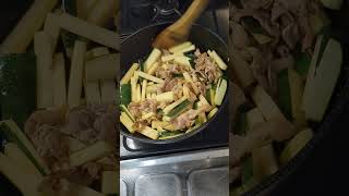 「ズッキーニと豚肉のマヨ味噌炒め」がひかえめに言って旨すぎる。#Shorts　#料理　#shortsfood