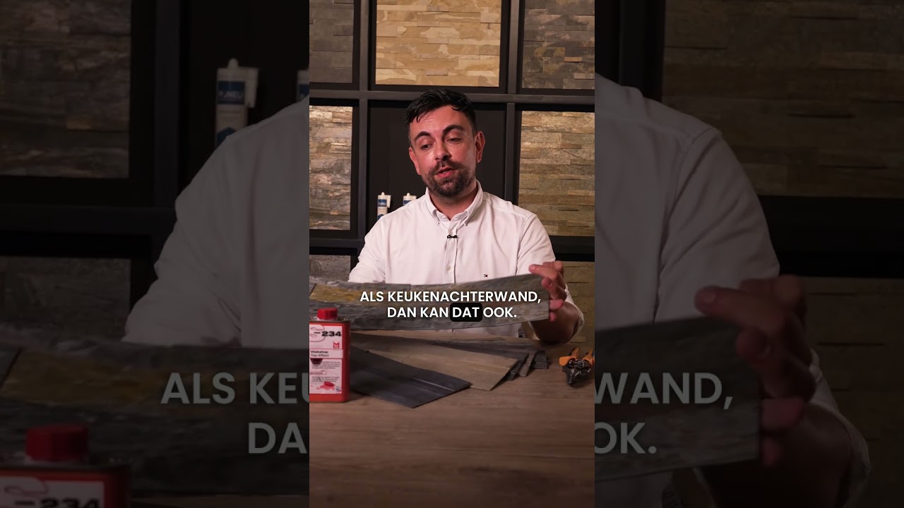 ZELFKLEVEND NATUURSTEEN -Dunne Steenstrips - DECO PANELI