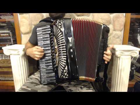 4883 - Black Gold Yuri Lemeshev Custom Piano Accordion LMMH 41 120 $2999