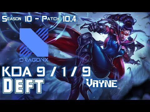 DRX Deft VAYNE vs LUCIAN ADC - Patch 10.4 KR Ranked