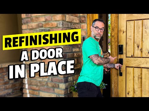 The EASY WAY to Refinish a Door!