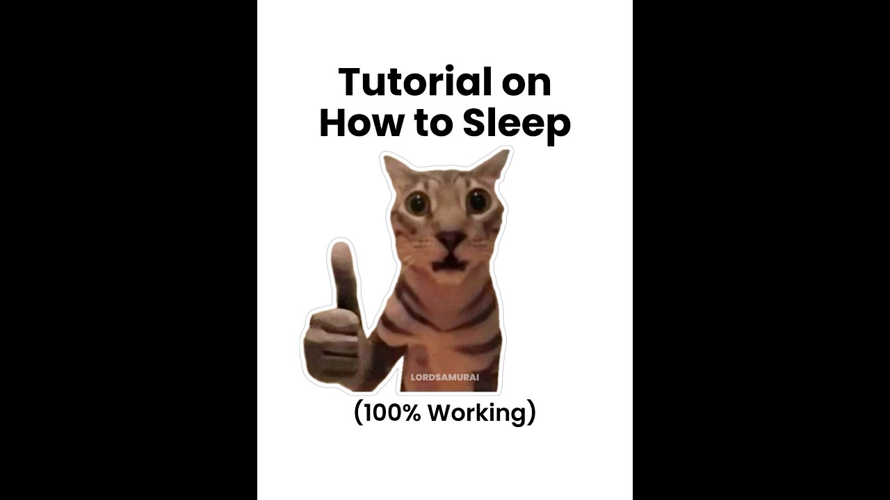 How to Sleep 😴