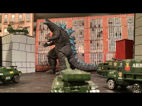 Godzilla Vs Military | Stop Motion