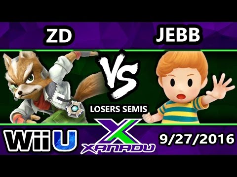 S@X 169 - ZD (Fox) Vs. Jebb (Lucas) SSB4 Losers Semis - Smash Wii U - Smash 4