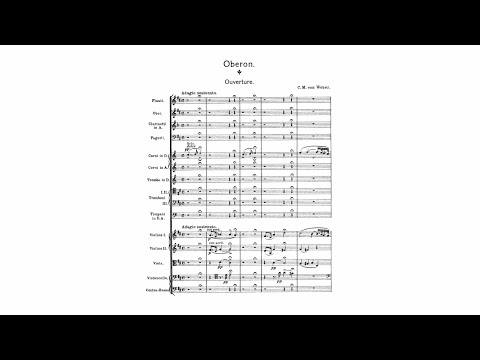 Weber: "Oberon" Ouvertüre (mit Partitur)