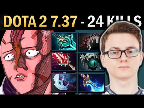 Anti-Mage Gameplay Miracle with 24 Kills and Diffusal - TI14