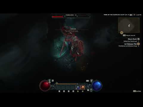 Diablo IV Beta Test. Sorcerer. Tomb Lord Boss - Hardcore