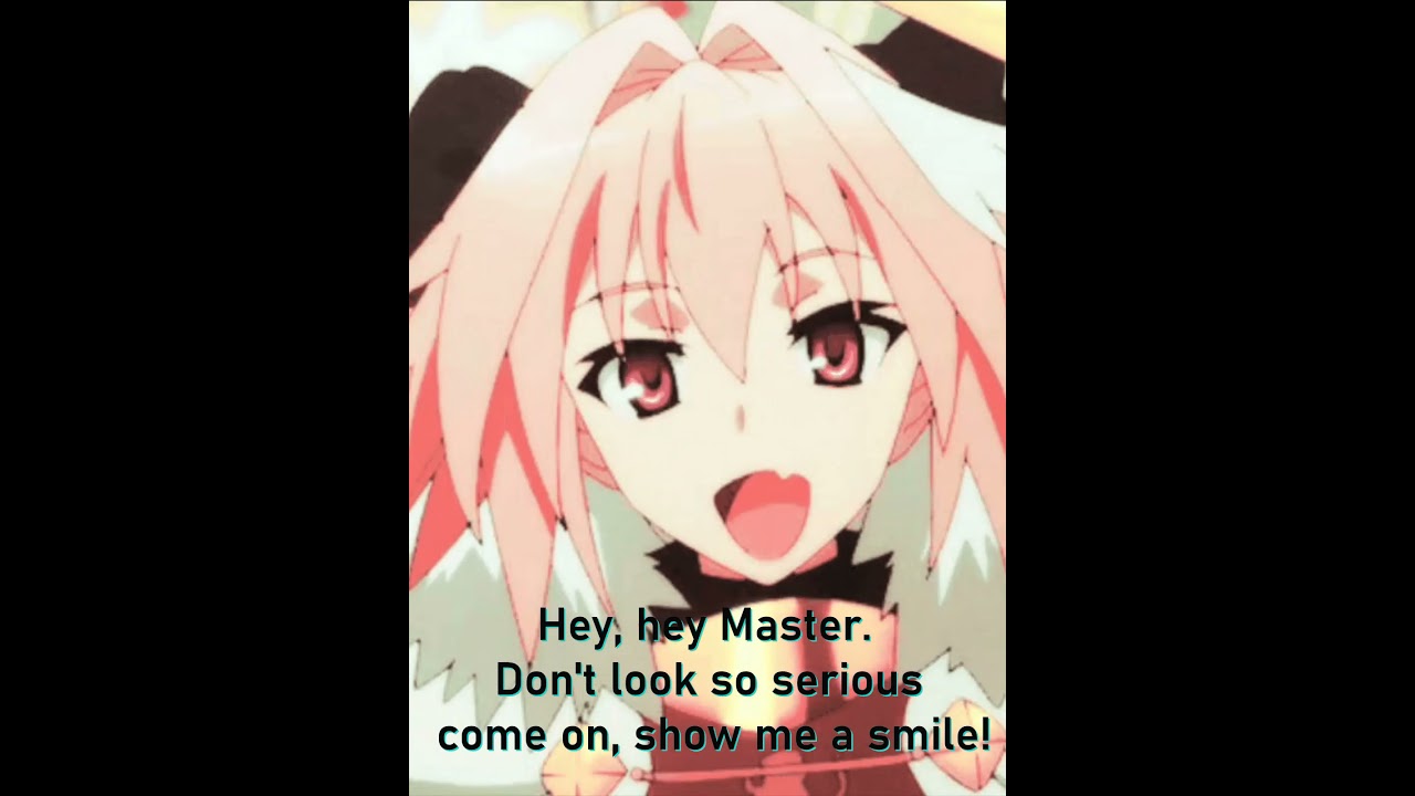 Astolfo Giving You Words of Encouragement