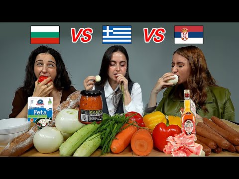 Bulgaria VS Greece VS Serbia l 3 Balkan Girls Try Balkan Breakfast!!