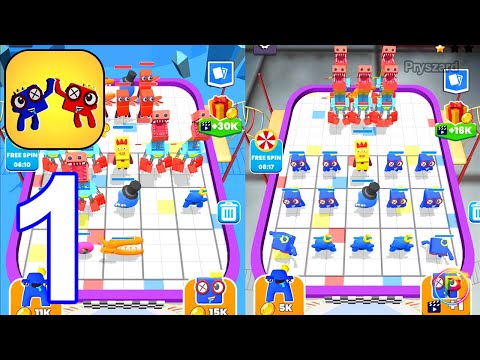Merge Number Cube: Monster Run - Gameplay Walkthrough Part 1 Merge Numberblocks & Alphabet Lore