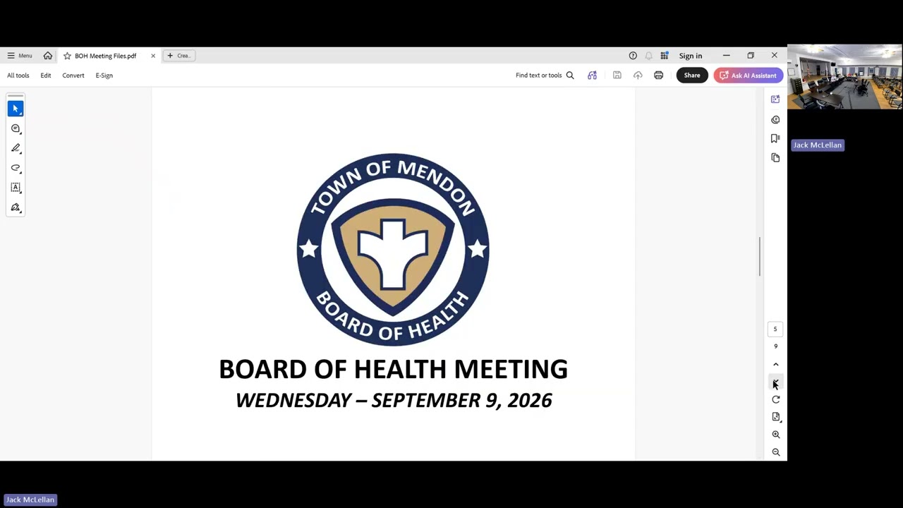 From the Board of Health