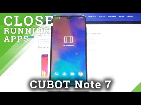 How to Close All Running Apps on CUBOT Note 7 – Close Background Apps