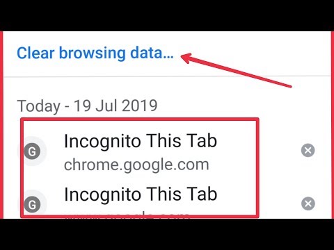 Chrome | Clear Browsing Search History Data & Delete Remove in Android