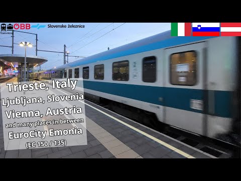 Emona EuroCity Train Trieste, Italy - Ljubljana, Slovenia – Vienna, Austria international train
