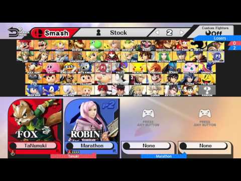 ABU 15: Tanuki (Fox) Vs. Marathon (Robin)  - SSB4 Singles Losers