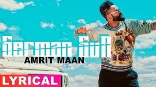 Amrit Maan | German Gun (Lyrical Video) | Ft DJ Flow | Latest Punjabi Songs 2019 | Speed Records